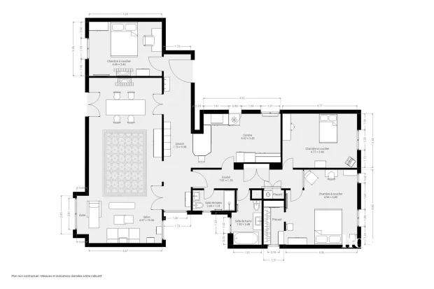 Appartement de 161.53 m² à Paris