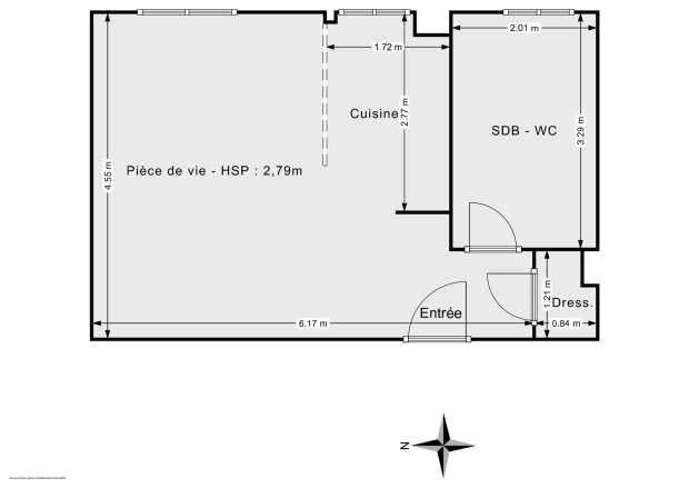 Appartement de 30.46 m² à Paris