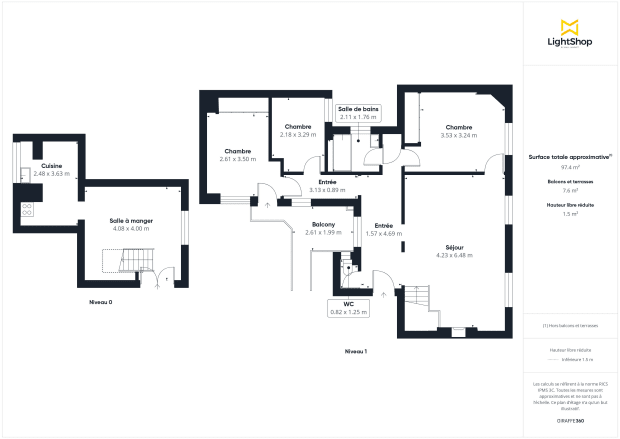 Appartement de 98.3 m² à Clichy
