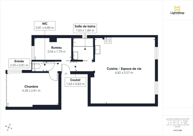 Appartement de 54.82 m² à Levallois-Perret