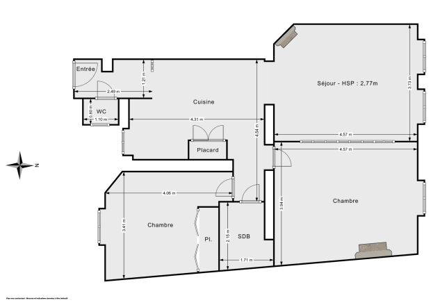 Appartement de 66.82 m² à Paris