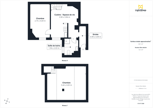 Appartement de 41.39 m² à La Courneuve