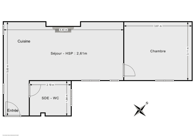 Appartement de 36.48 m² à Paris
