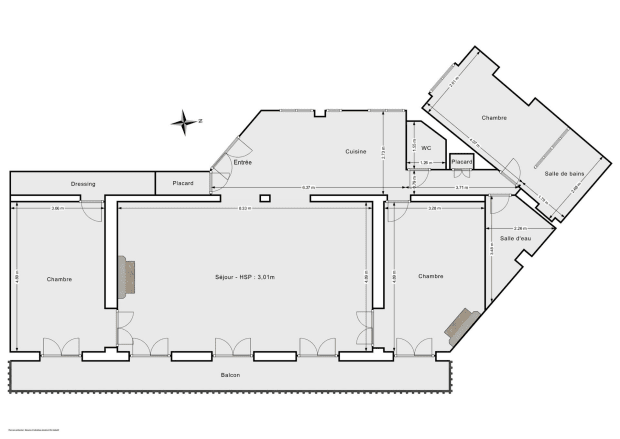 Appartement de 117.64 m² à Paris