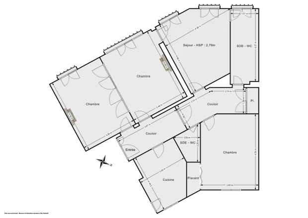 Appartement de 99.5 m² à Paris