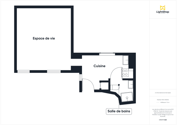 Appartement de 31.3 m² à Paris