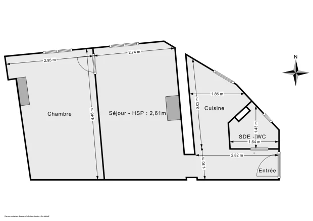 Appartement de 32.0 m² à Paris