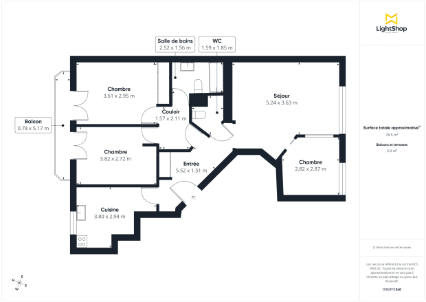 Appartement de 82.0 m² à Levallois-Perret