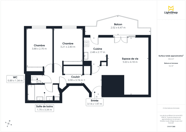 Appartement de 67.0 m² à Issy-les-Moulineaux