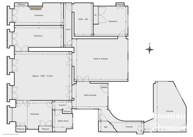 Appartement de 125.28 m² à Paris