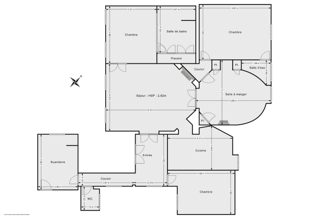Appartement de 123.0 m² à Paris
