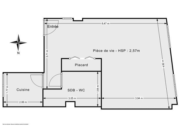 Appartement de 33.82 m² à Montreuil