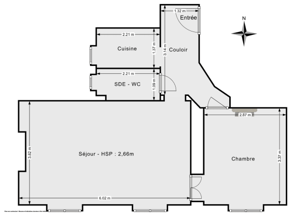 Appartement de 41.89 m² à Paris