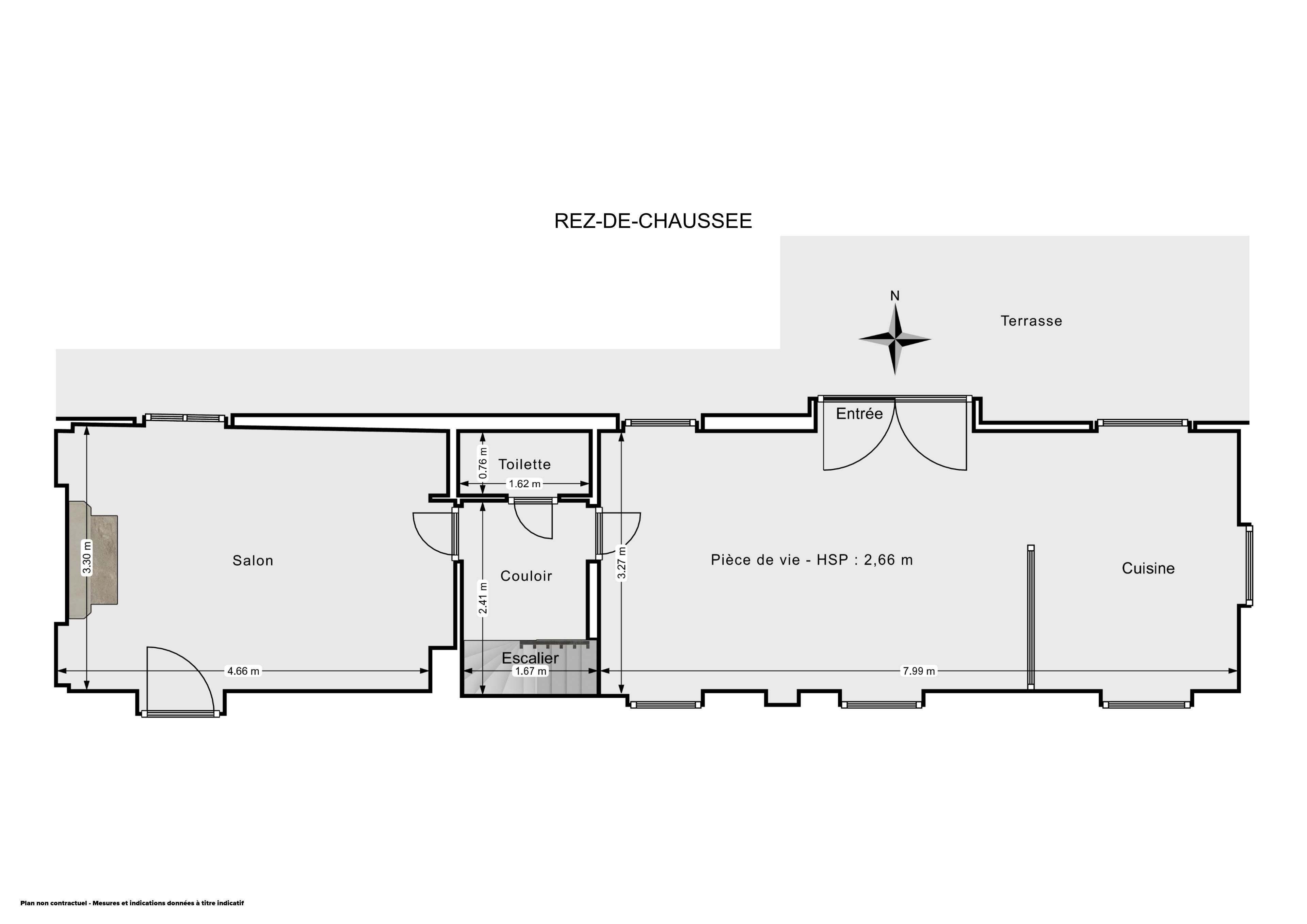 Plan 2D - Maison 93.48 La Chapelle-sur-Erdre