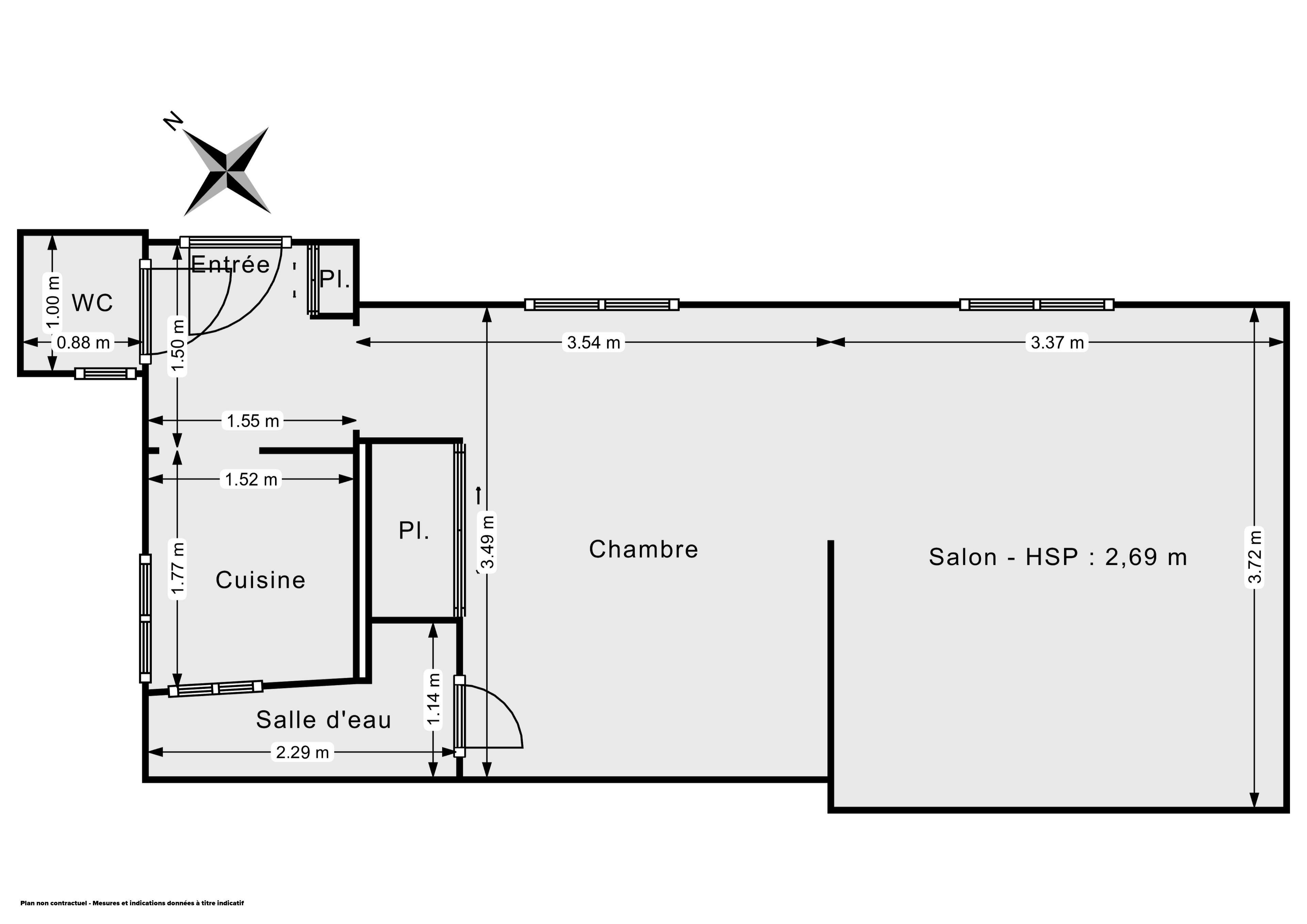 Plan 2D - Appartement 30.31 Paris