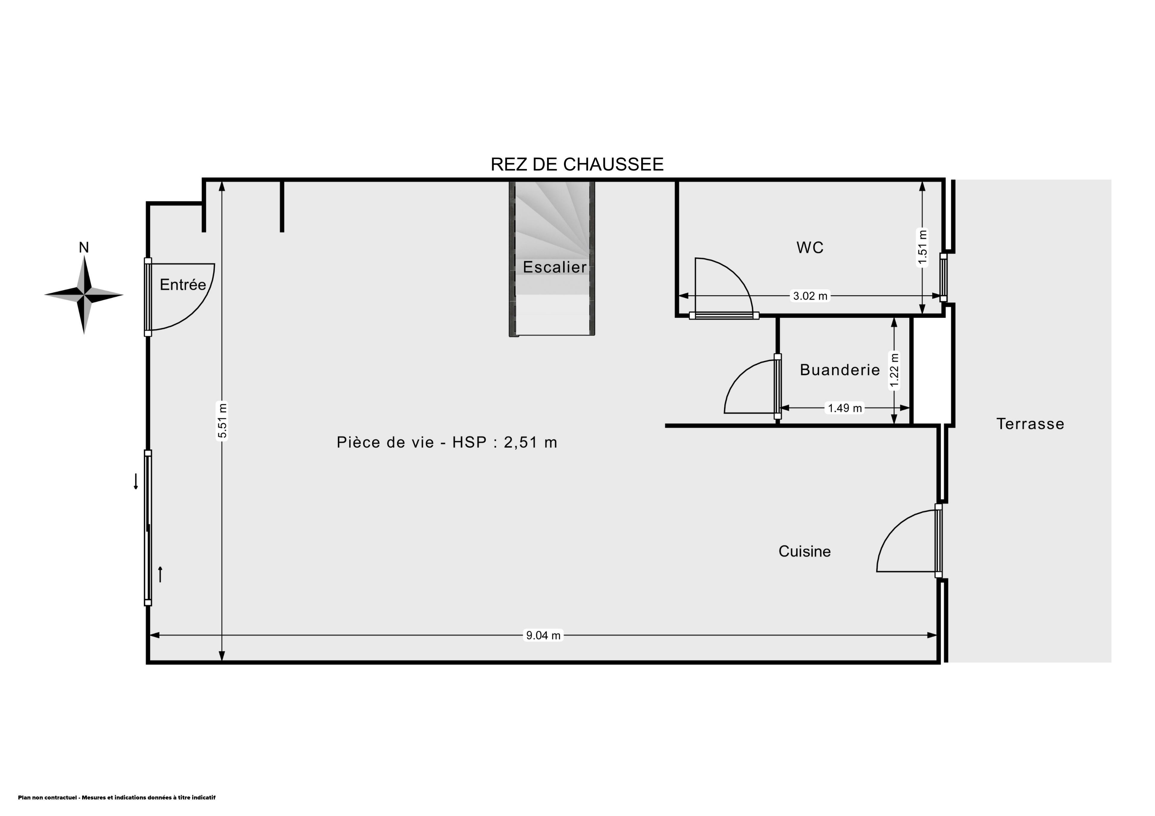Plan 2D - Maison 93.0 Vaulx-en-Velin