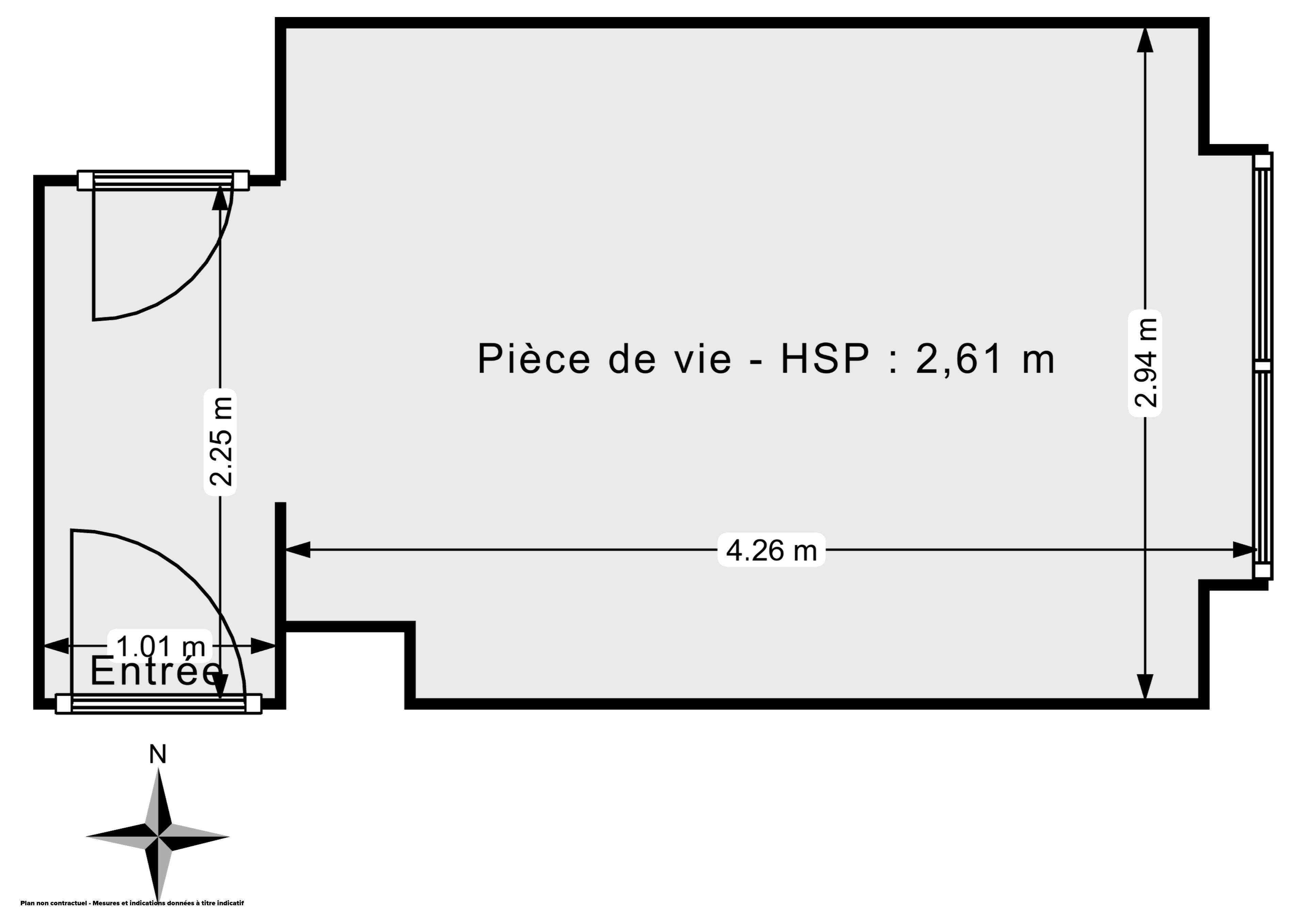 Plan 2D - Appartement 15.04 Neuilly-sur-Seine