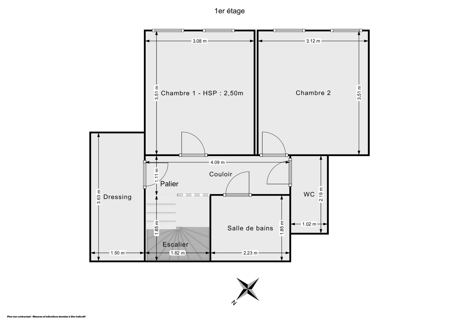 Plan 2D - Appartement 92.05 Saint-Ouen-sur-Seine