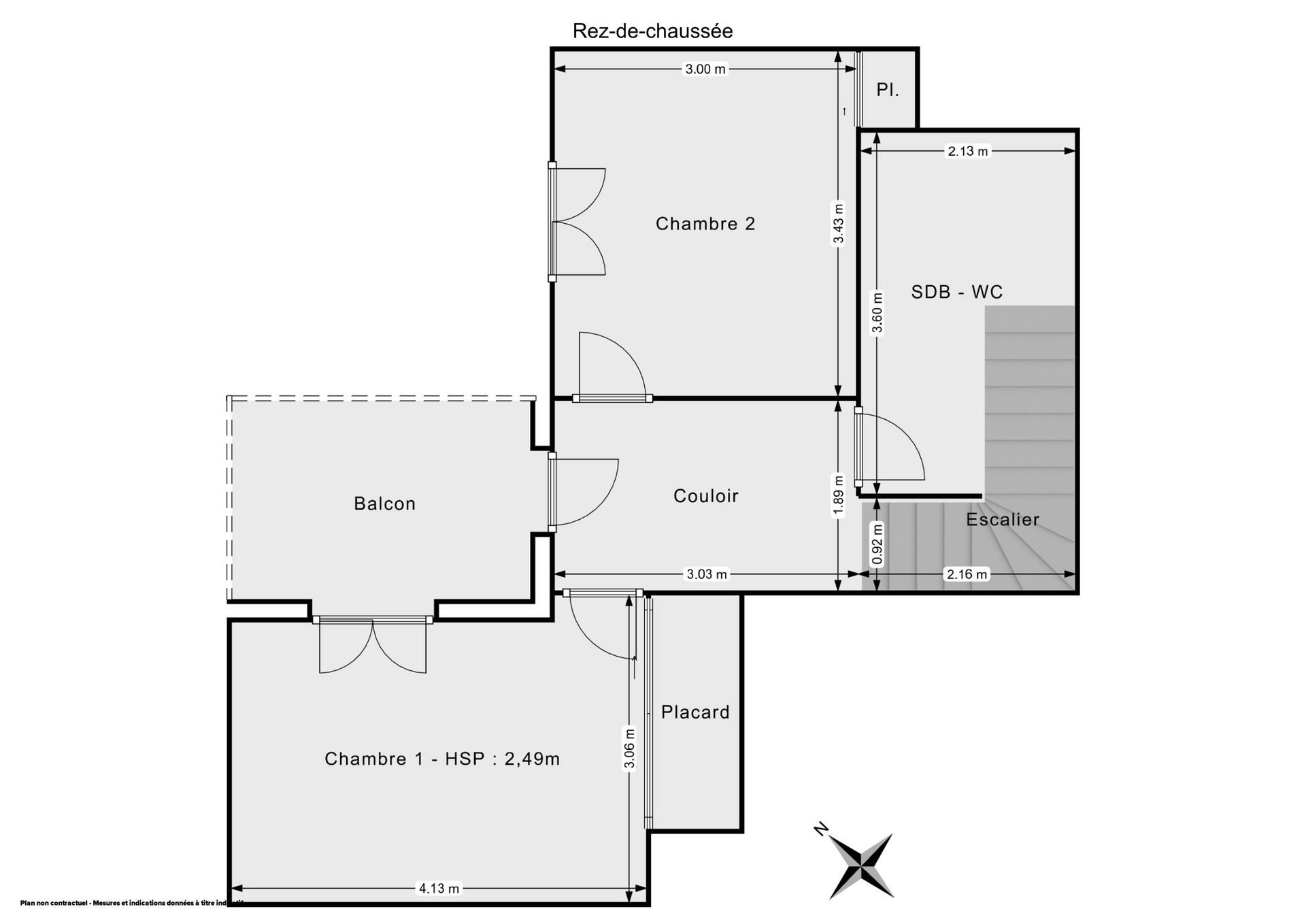 Plan 2D - Appartement 88.14 Vitry-sur-Seine
