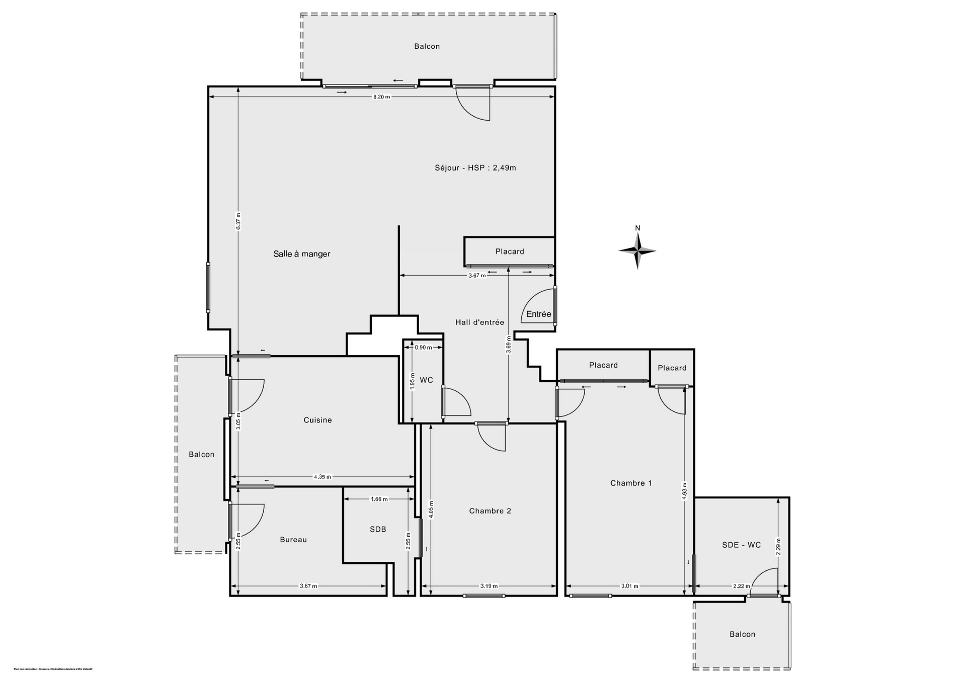 Plan 2D - Appartement 110.13 Orvault