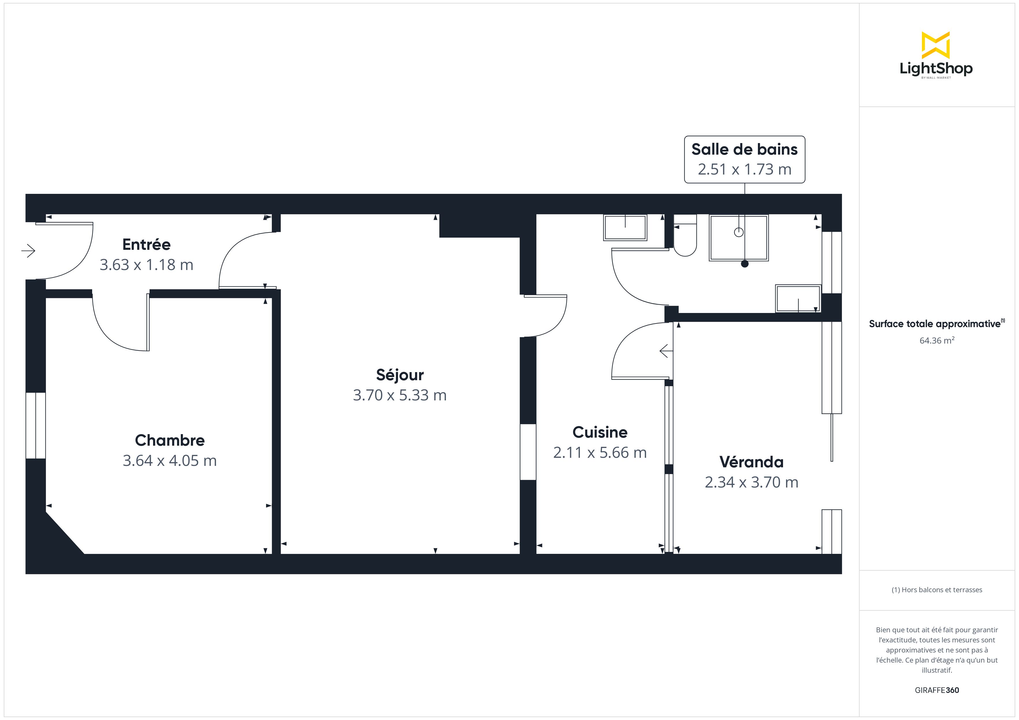 Plan 2D - Maison 63.0 Cenon