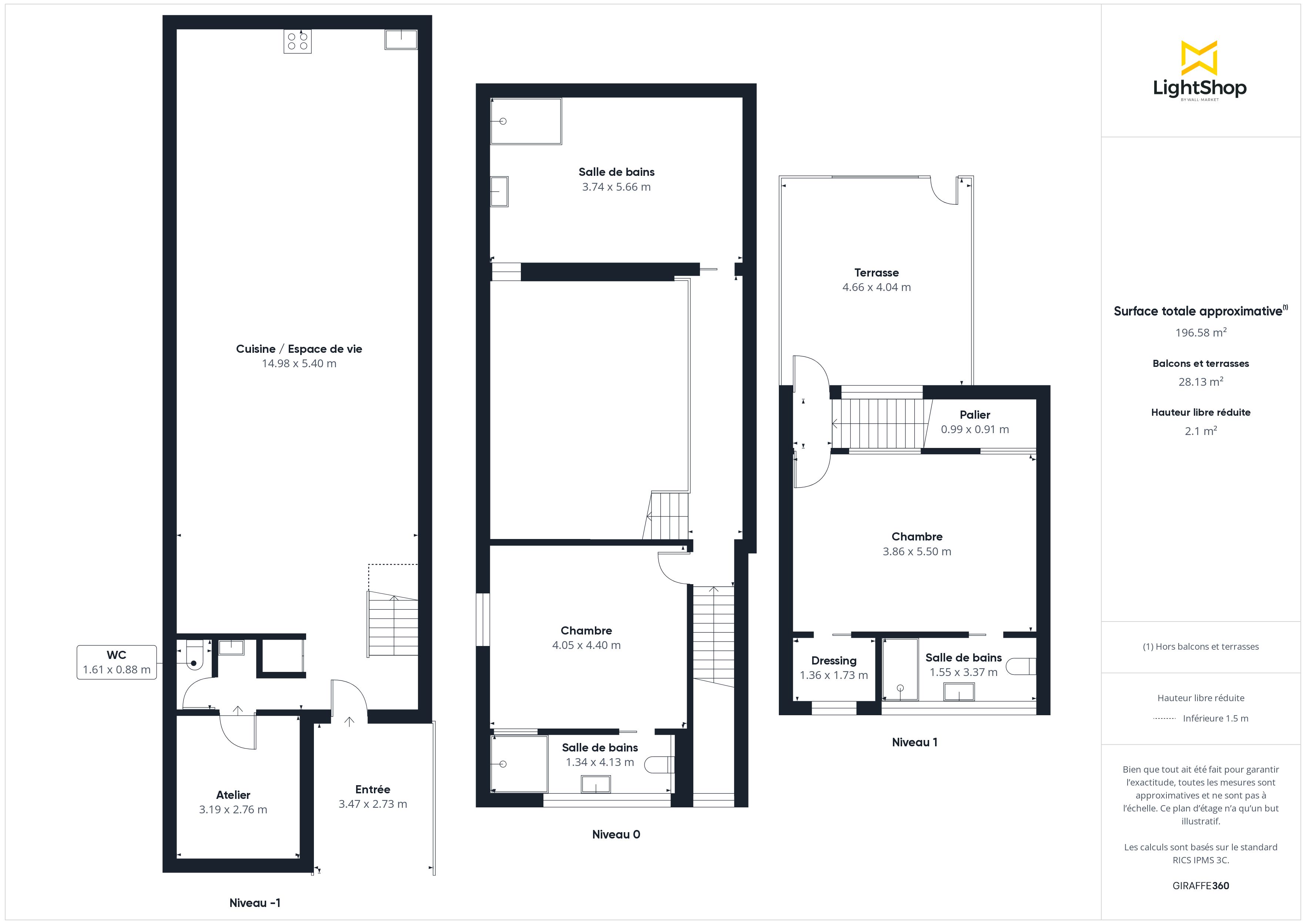 Plan 2D - Maison 174.0 Bordeaux
