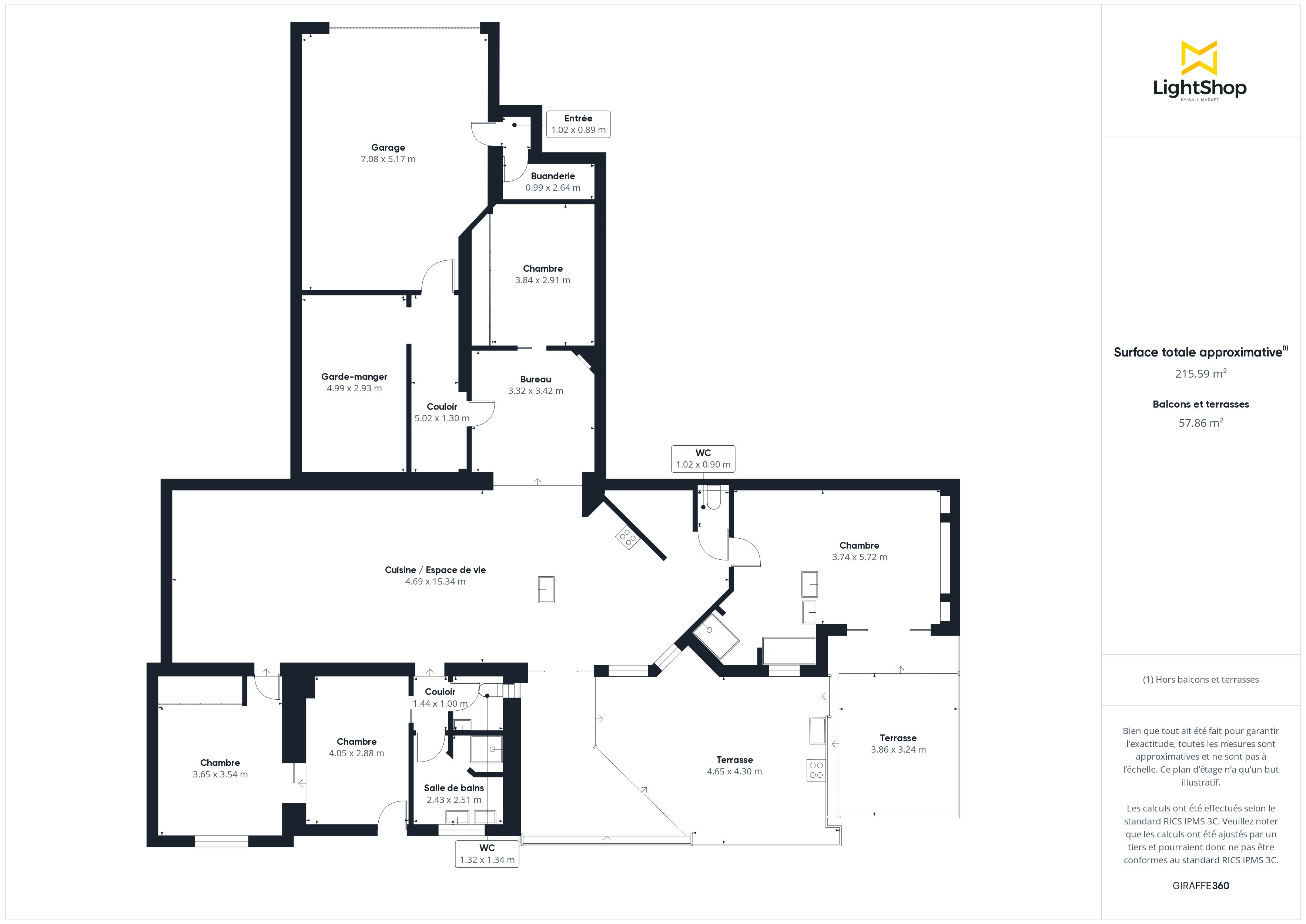Plan 2D - Maison 160.0 Bègles