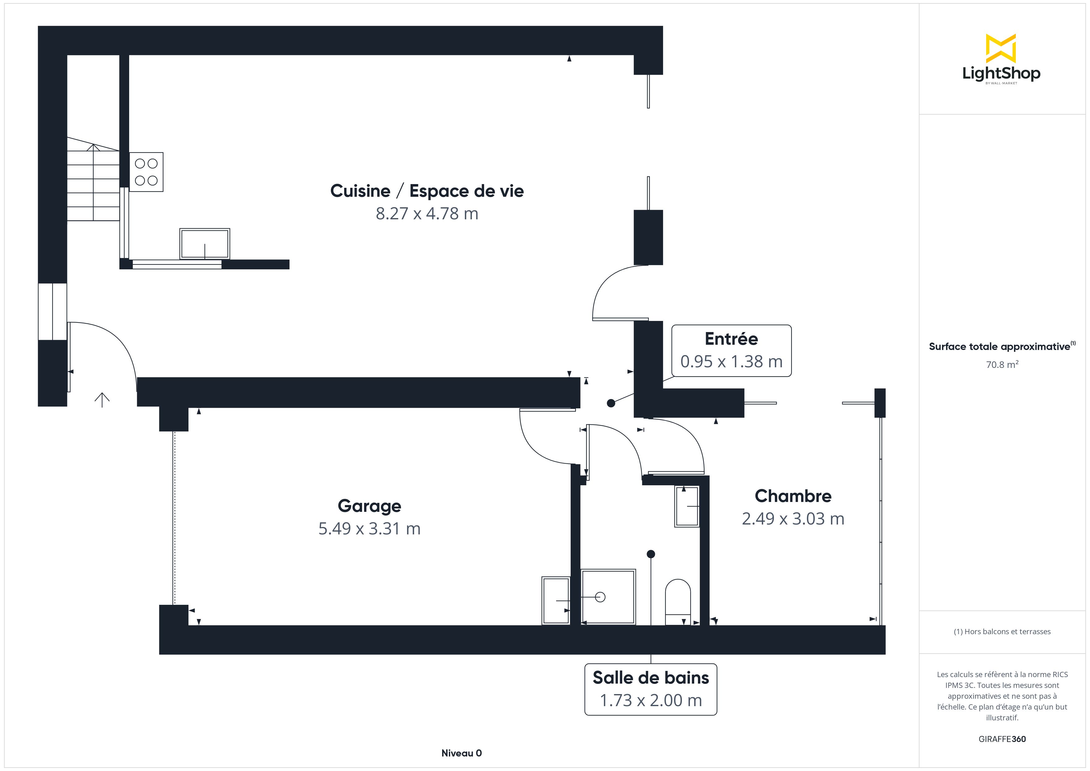 Plan 2D - Maison 90.0 Andernos-les-Bains