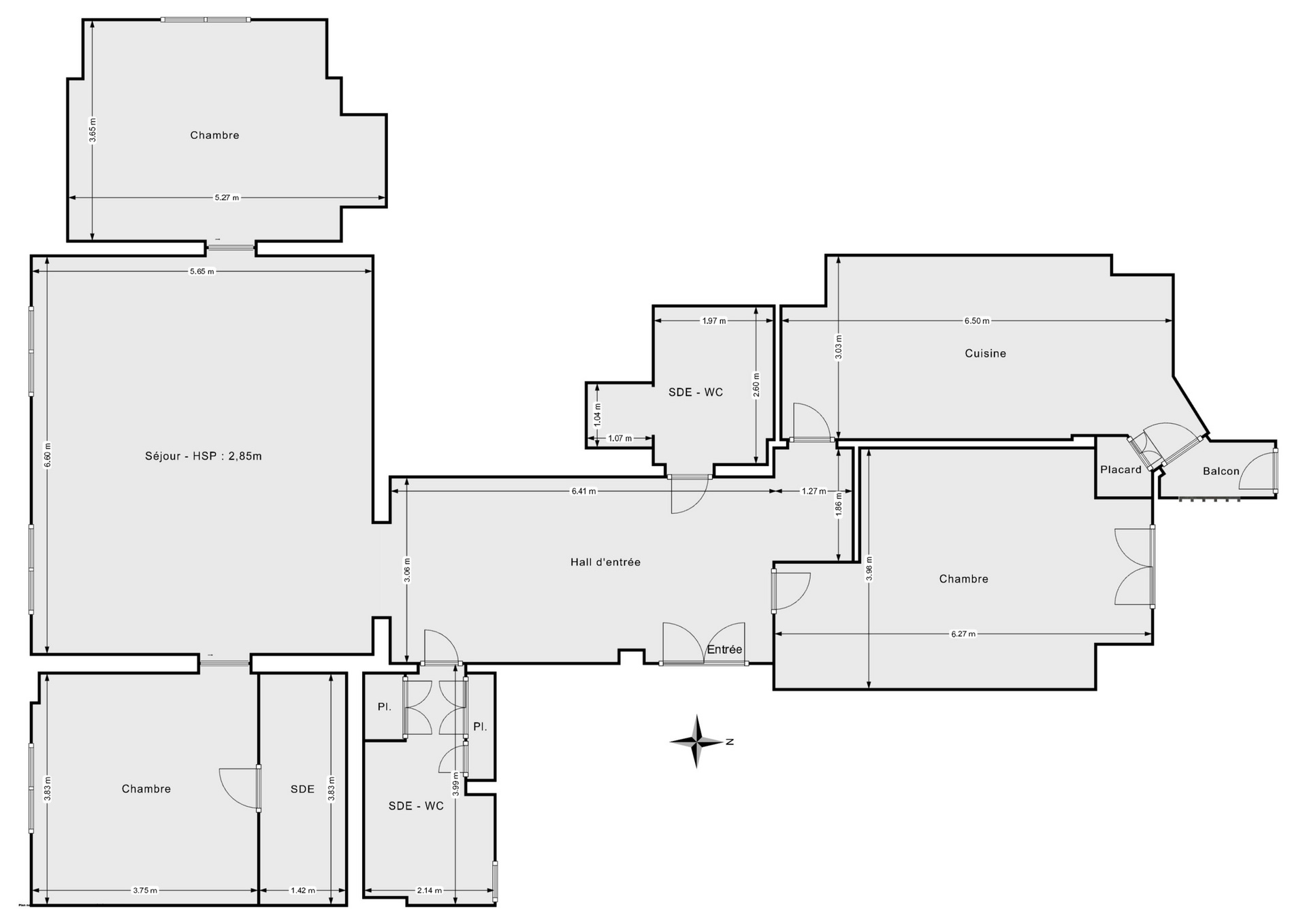 Plan 2D - Appartement 152.0 Paris