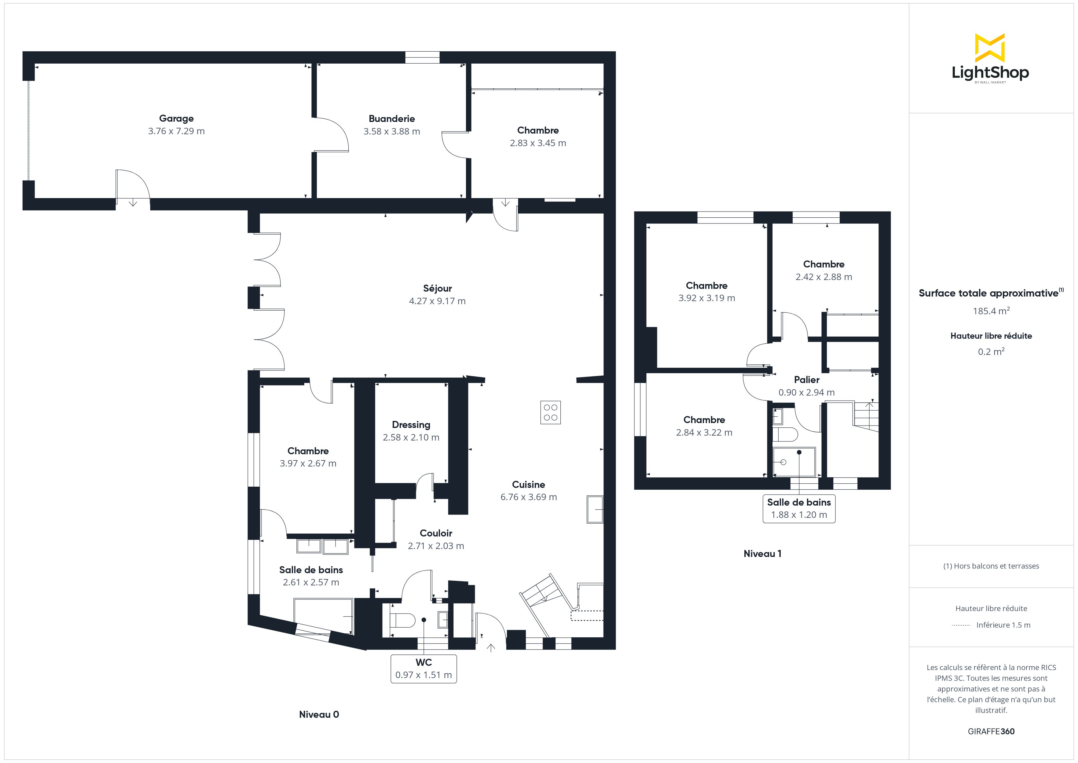 Plan 2D - Maison 144.0 Vertou