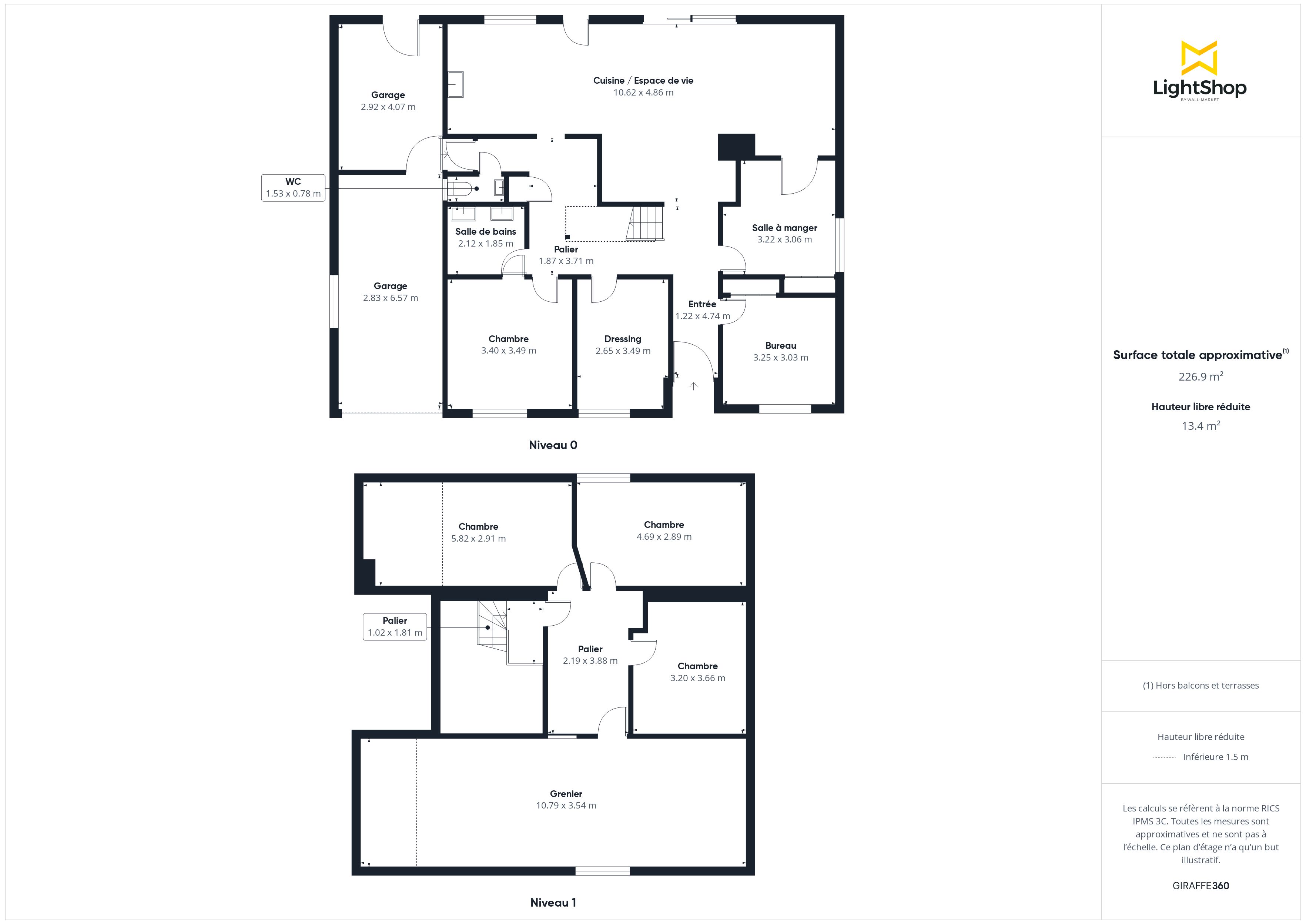 Plan 2D - Maison 150.0 Saint-Sébastien-sur-Loire