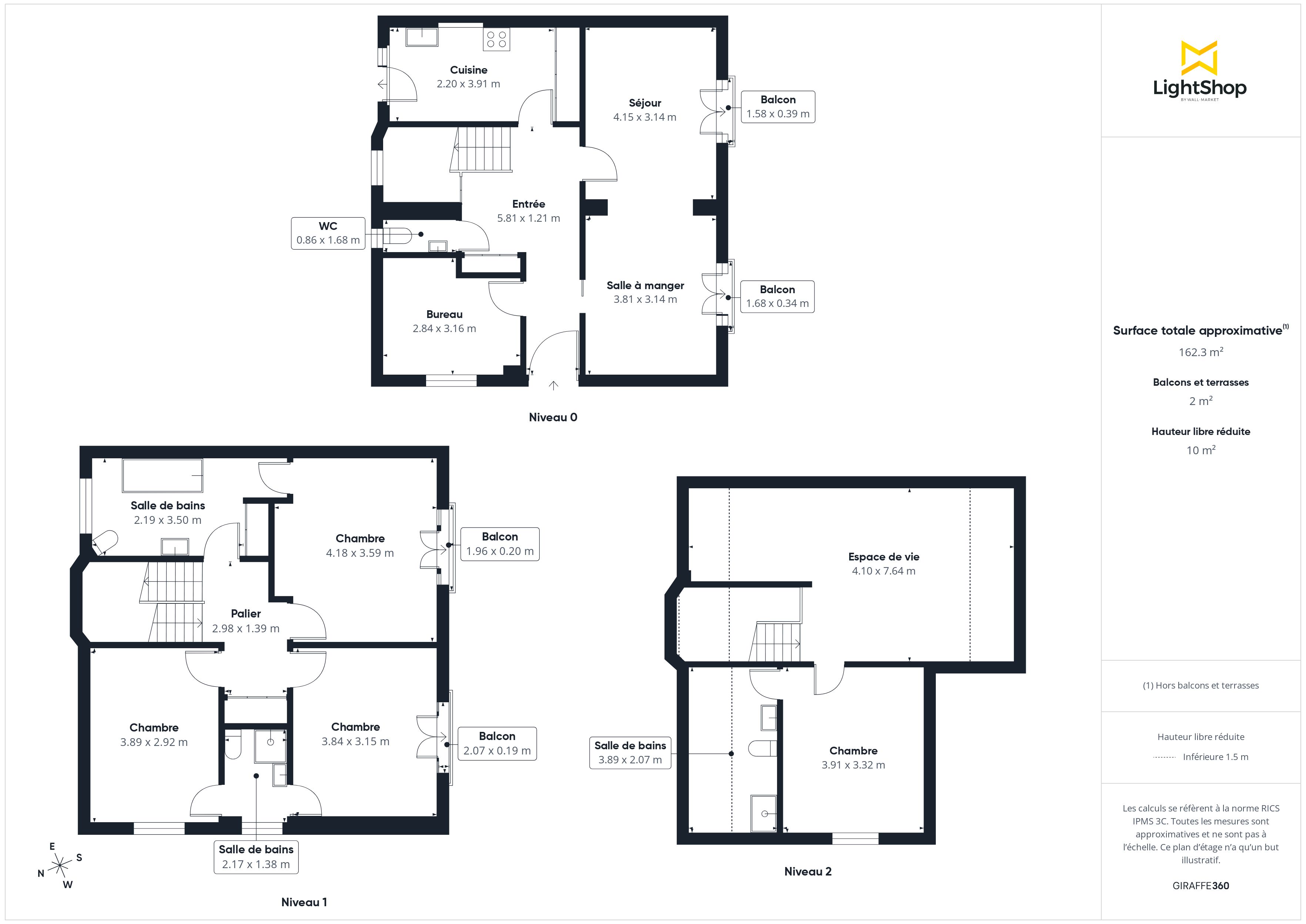 Plan 2D - Maison 200.0 Saint-Maur-des-Fossés
