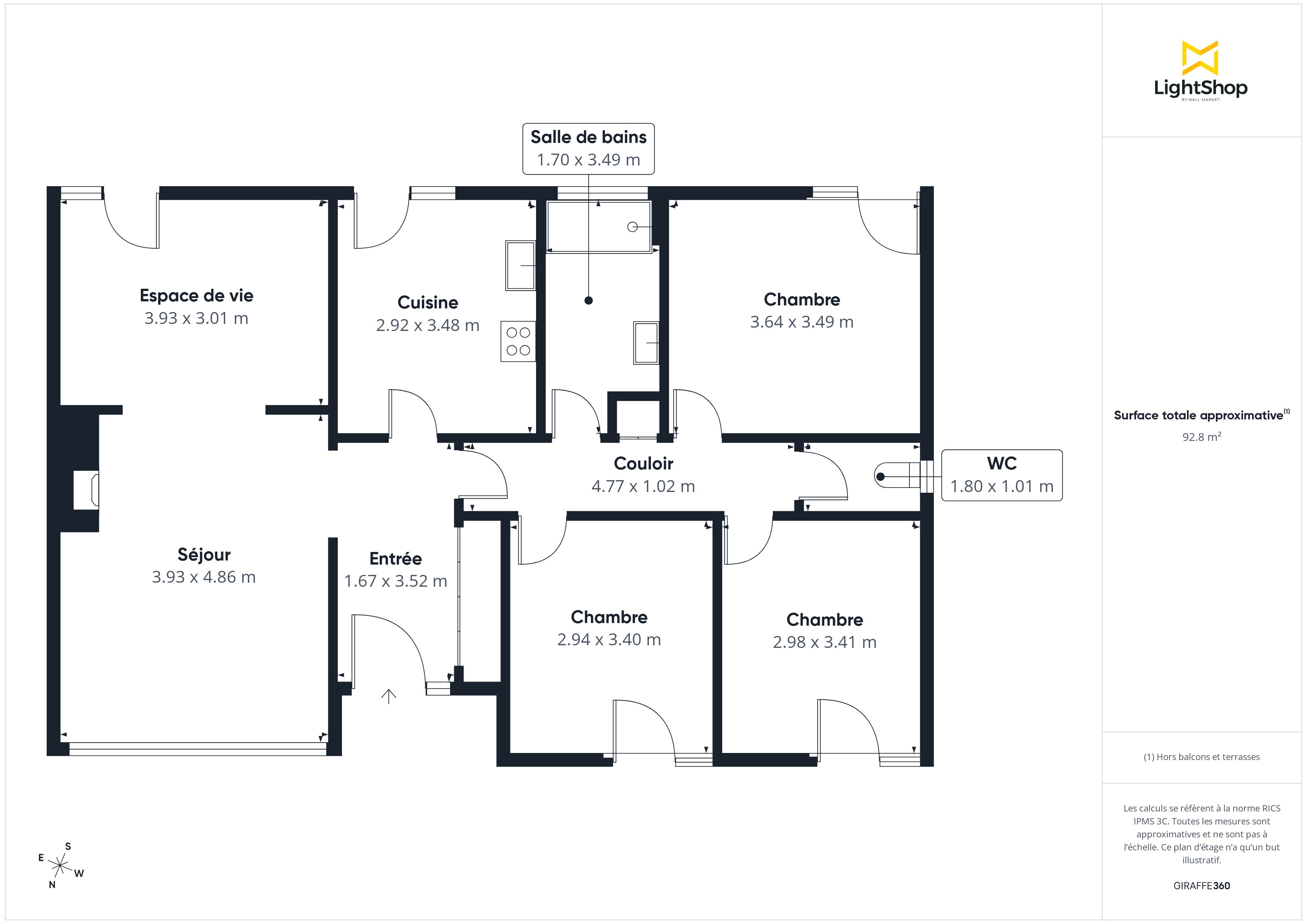 Plan 2D - Maison 100.0 Gradignan