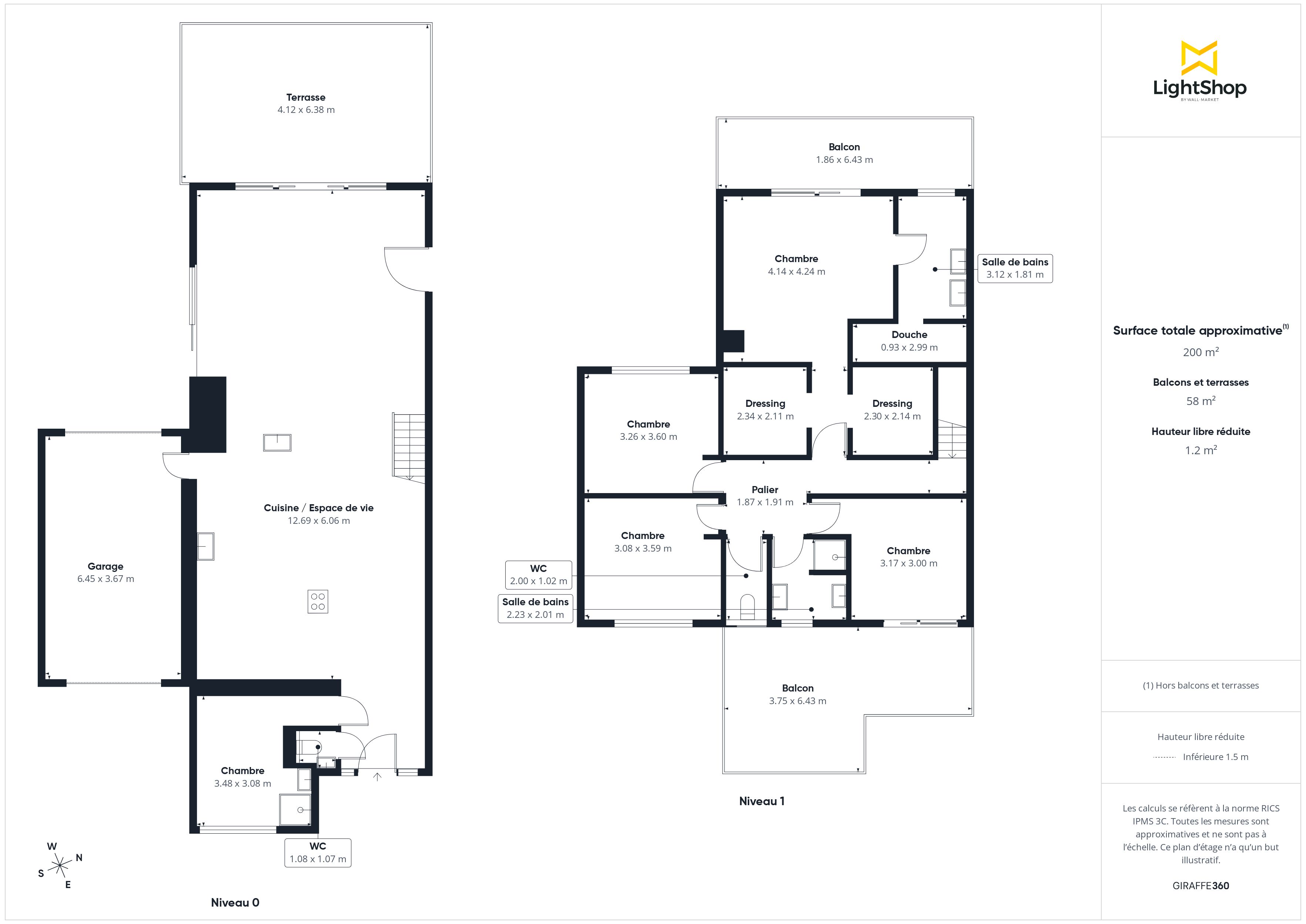 Plan 2D - Maison 160.0 Bordeaux