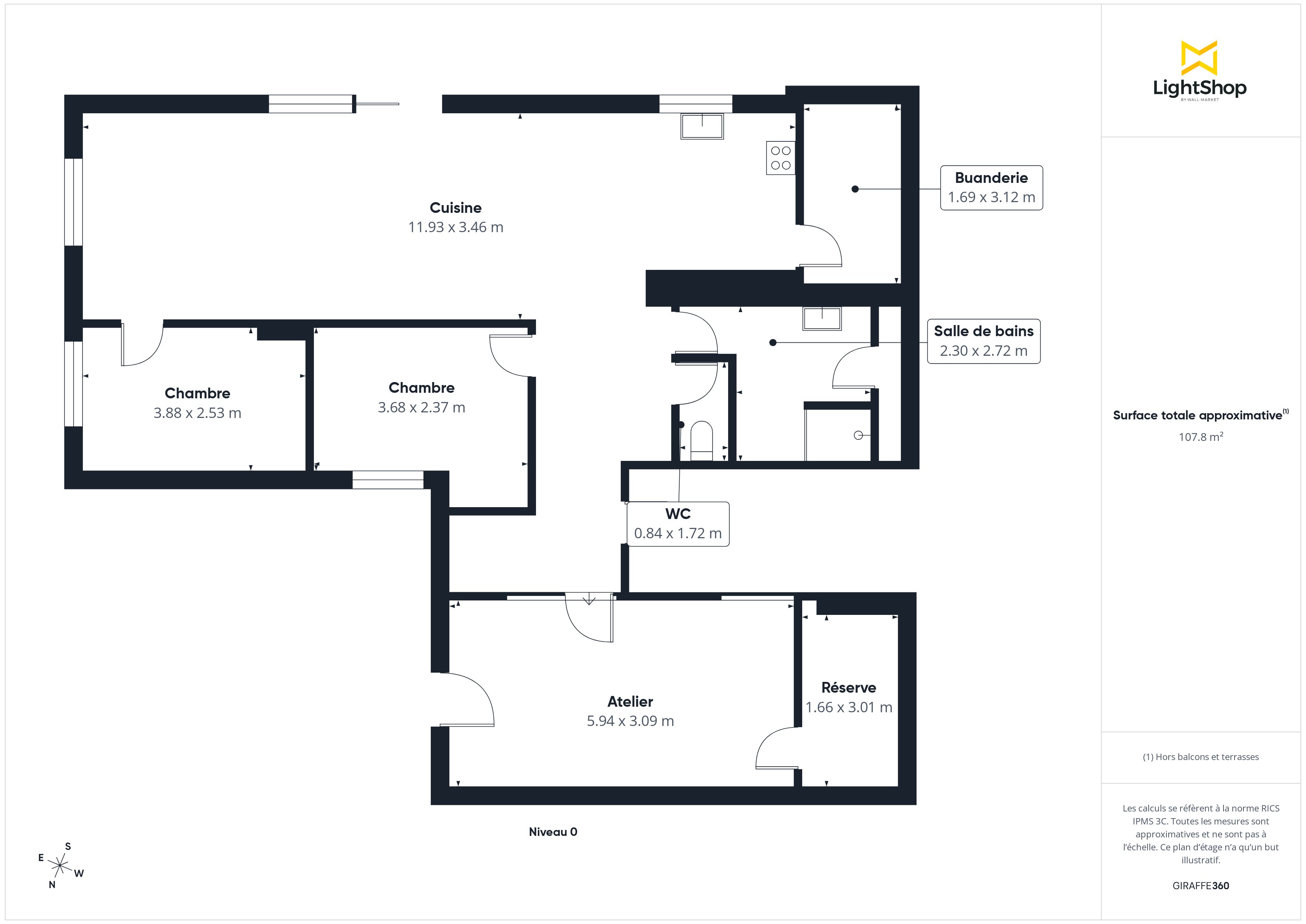 Plan 2D - Maison 210.0 La Teste-de-Buch
