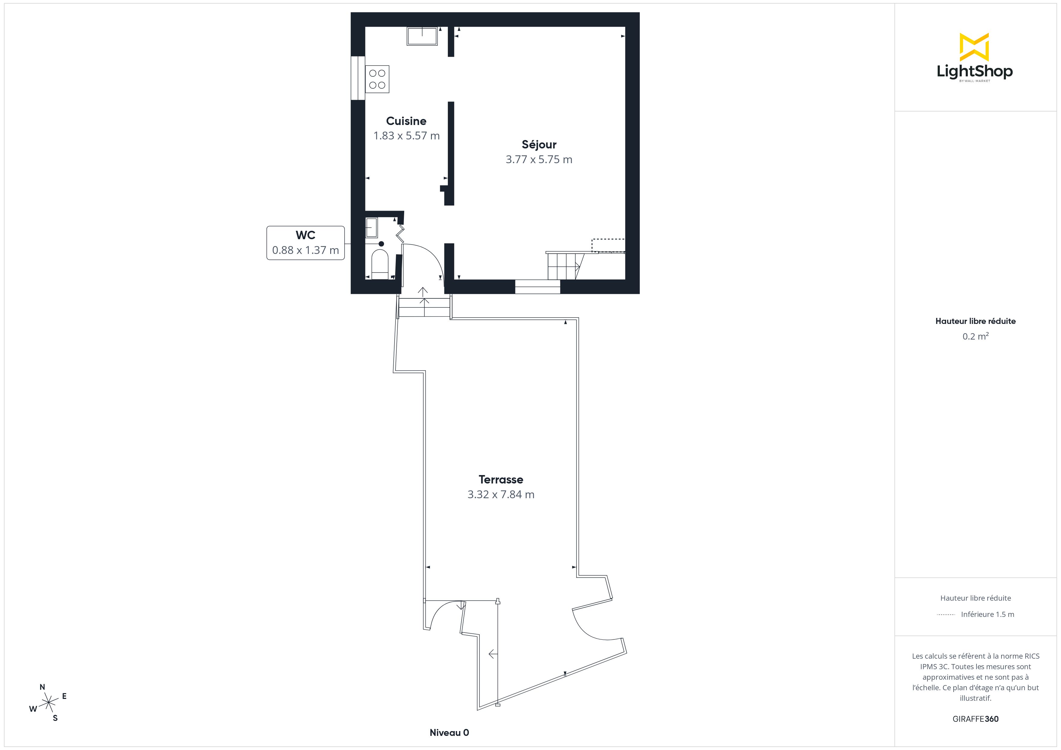 Plan 2D - Maison 60.43 Joinville-le-Pont