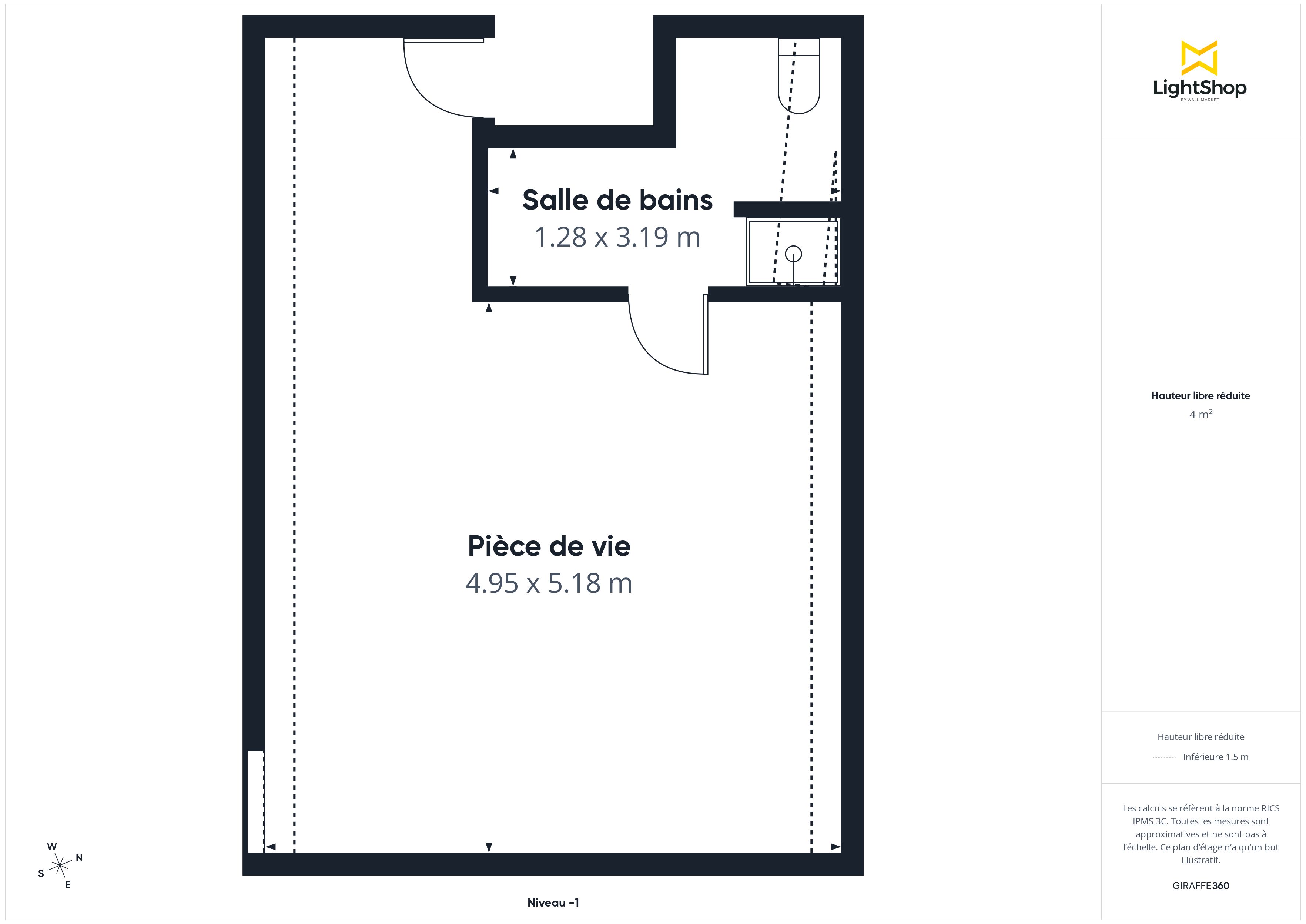 Plan 2D - Appartement 100.0 Paris