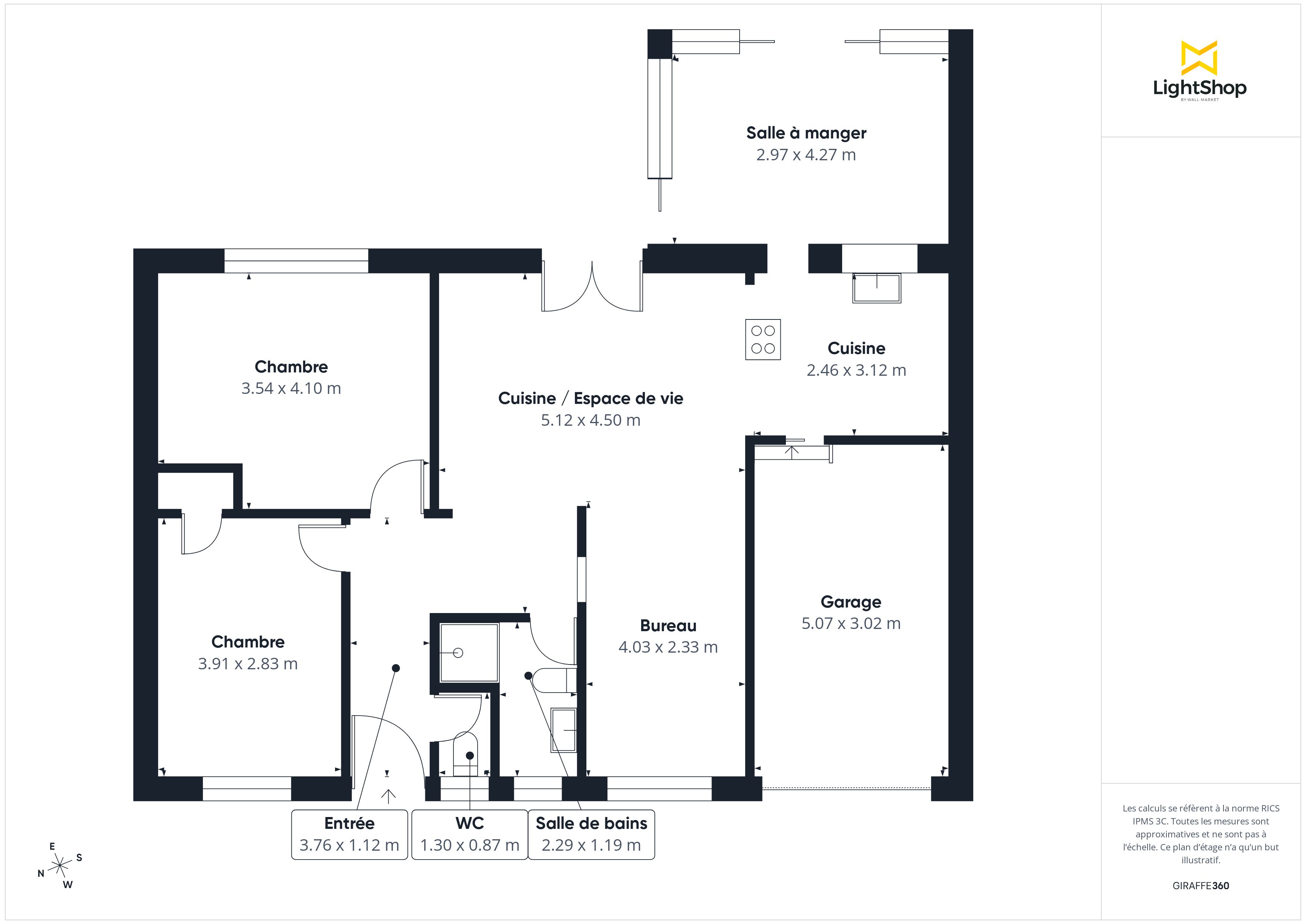 Plan 2D - Maison 83.15 Les Sorinières