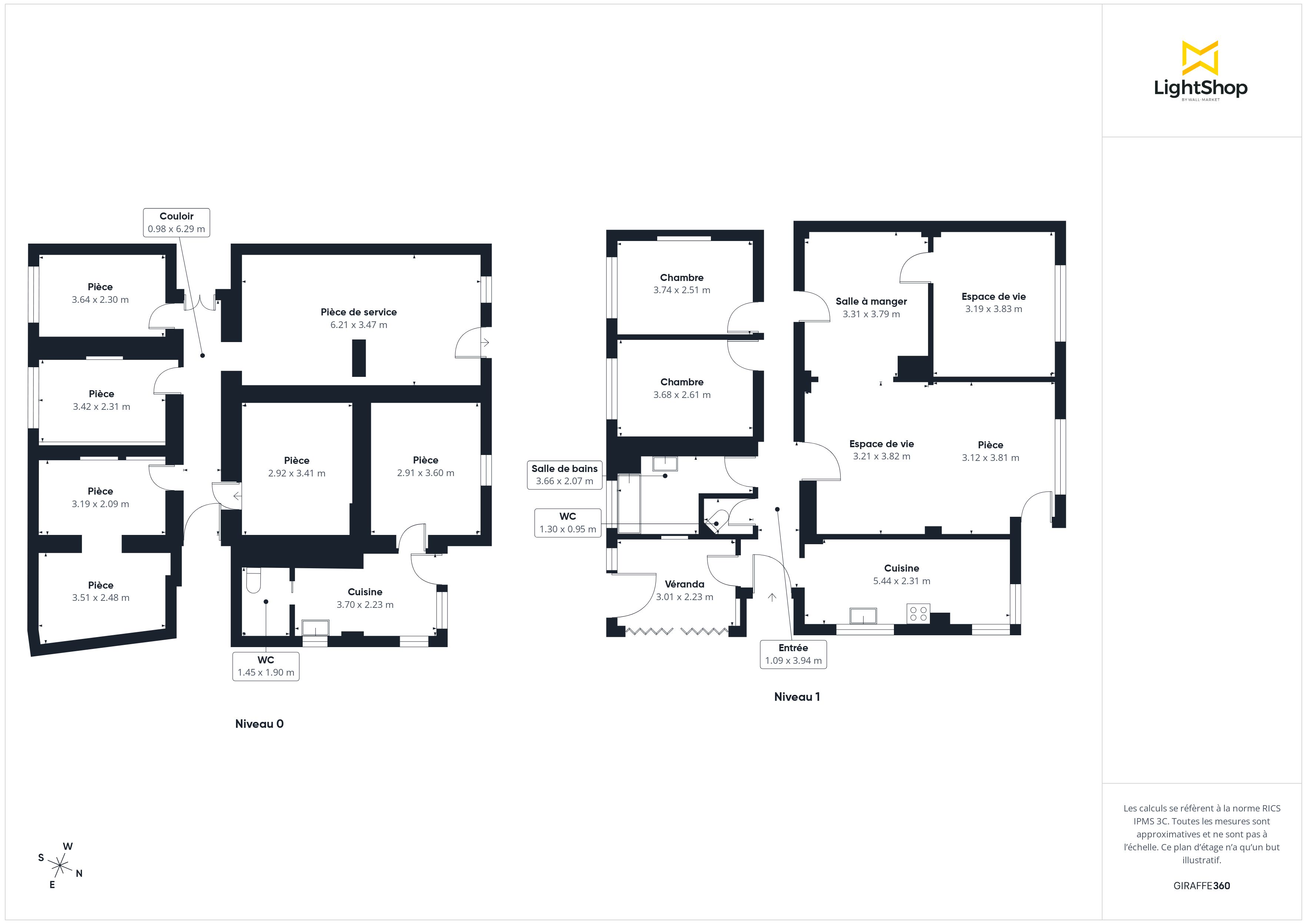 Plan 2D - Maison 200.0 Meudon