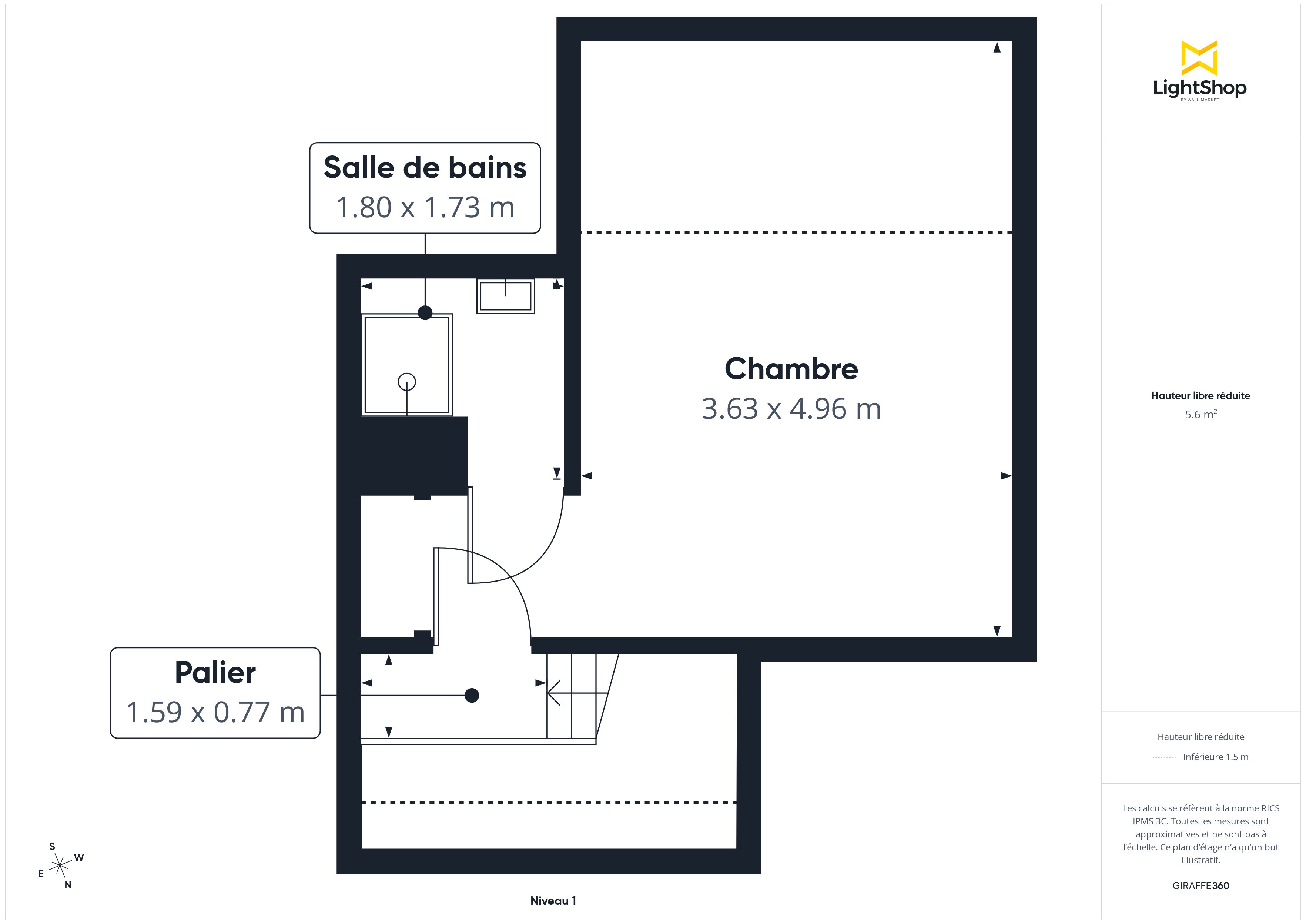 Plan 2D - Appartement 84.13 Rezé