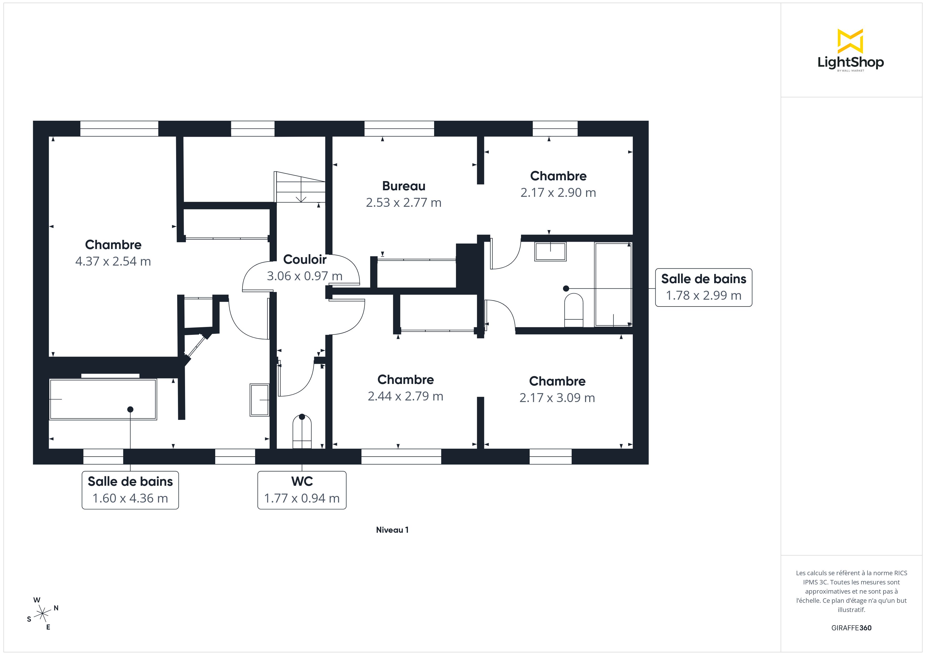 Plan 2D - Maison 136.0 Bordeaux