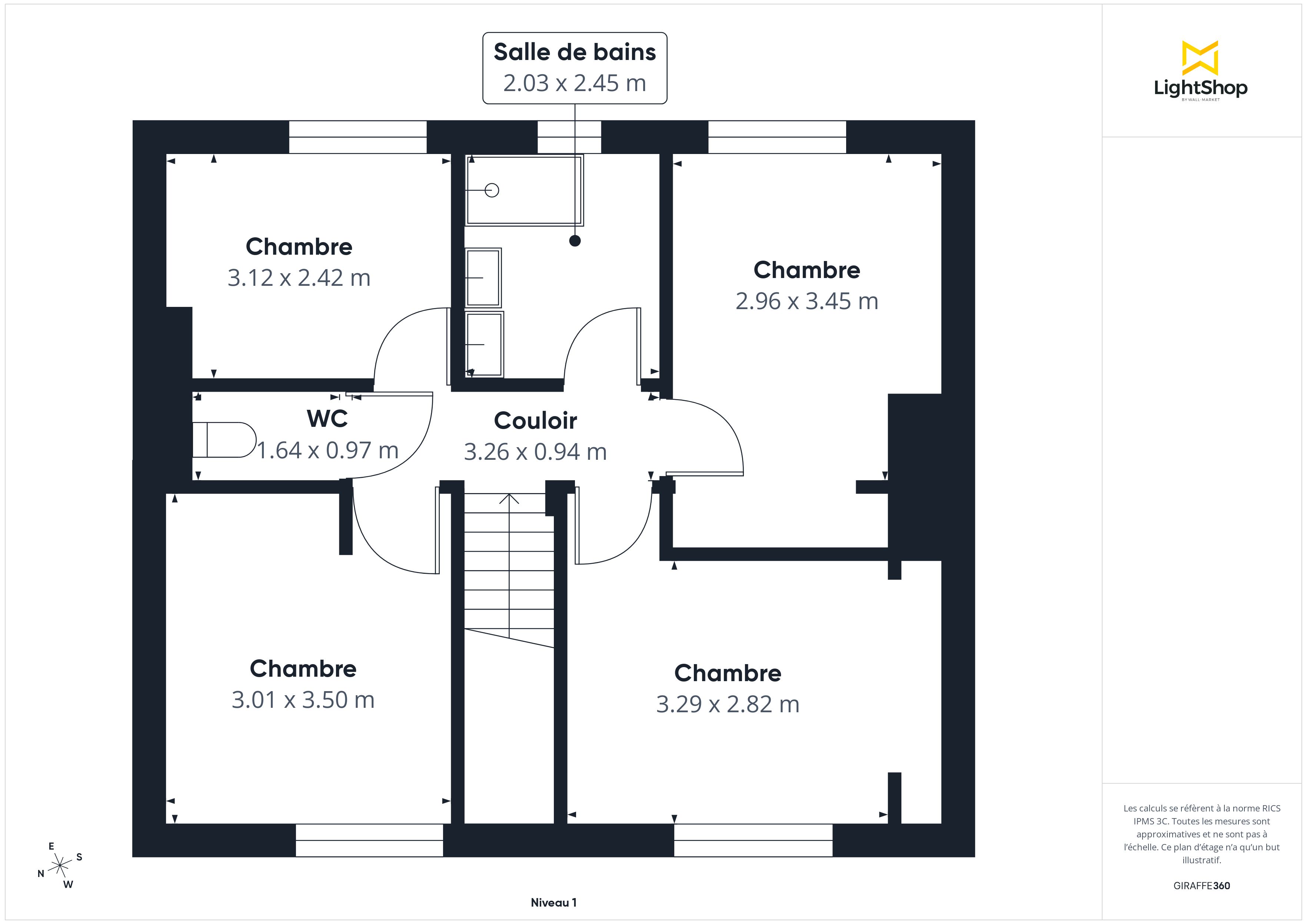 Plan 2D - Maison 93.0 Bruges