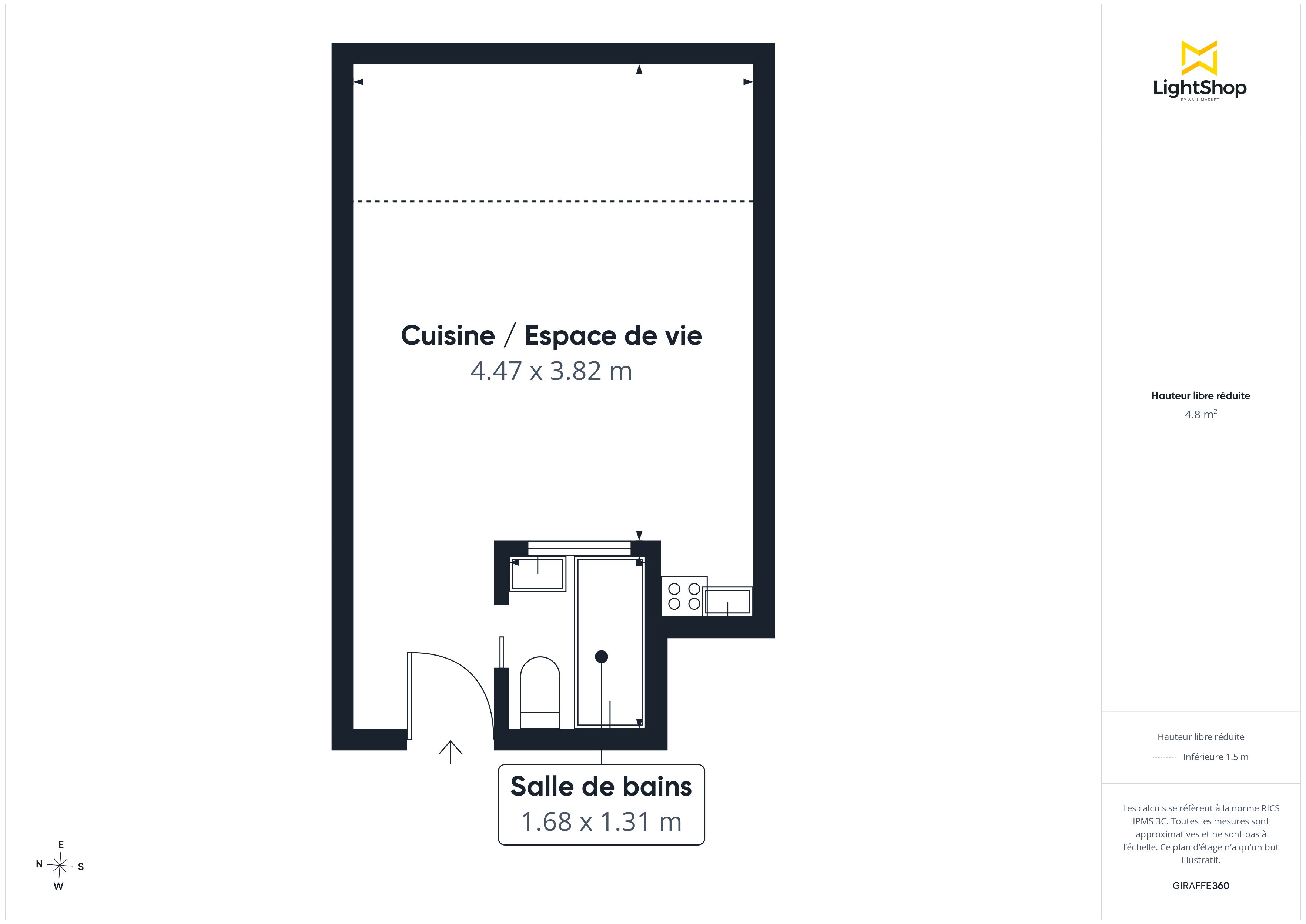 Plan 2D - Appartement 18.08 Paris