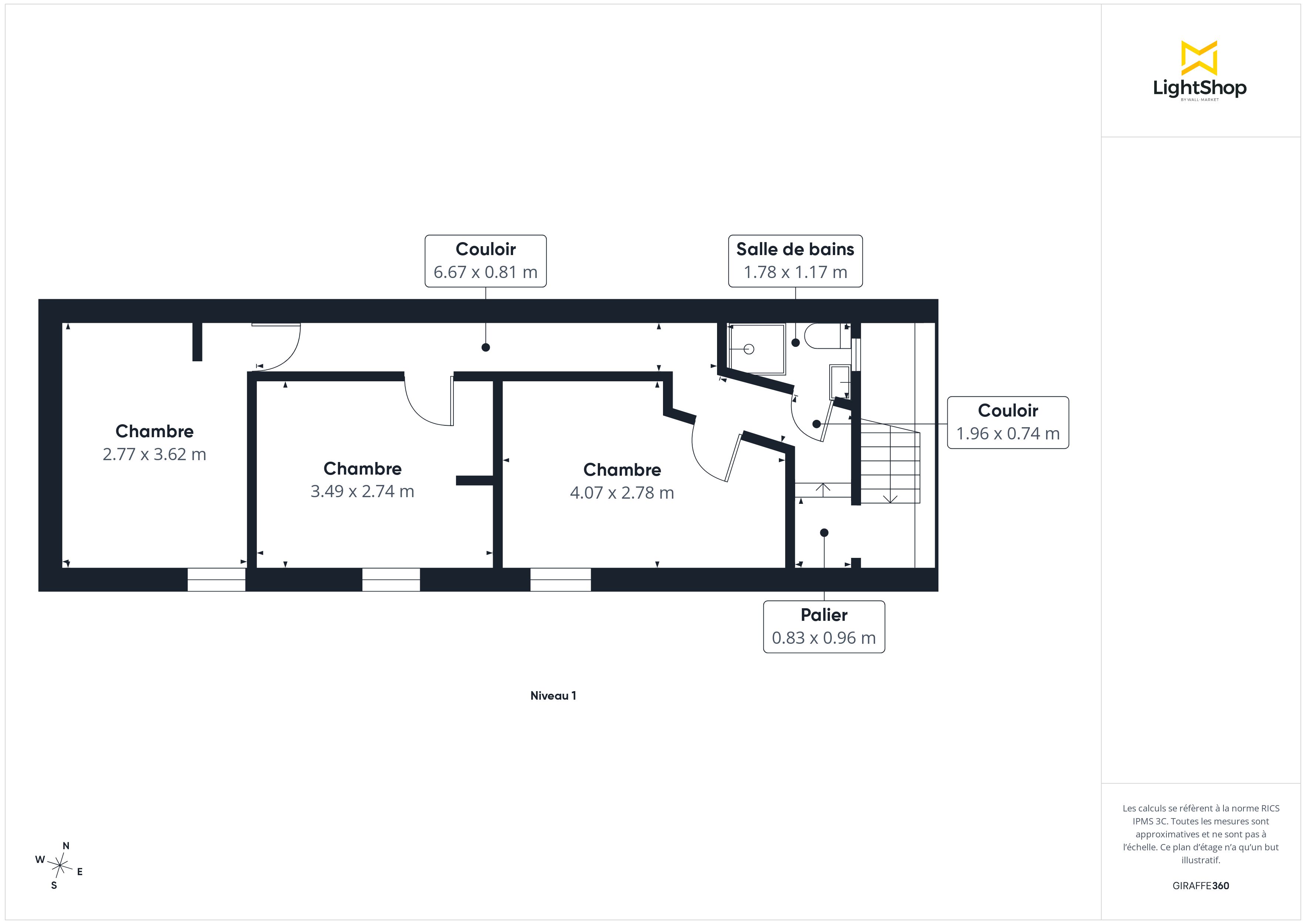 Plan 2D - Maison 100.0 Marseille