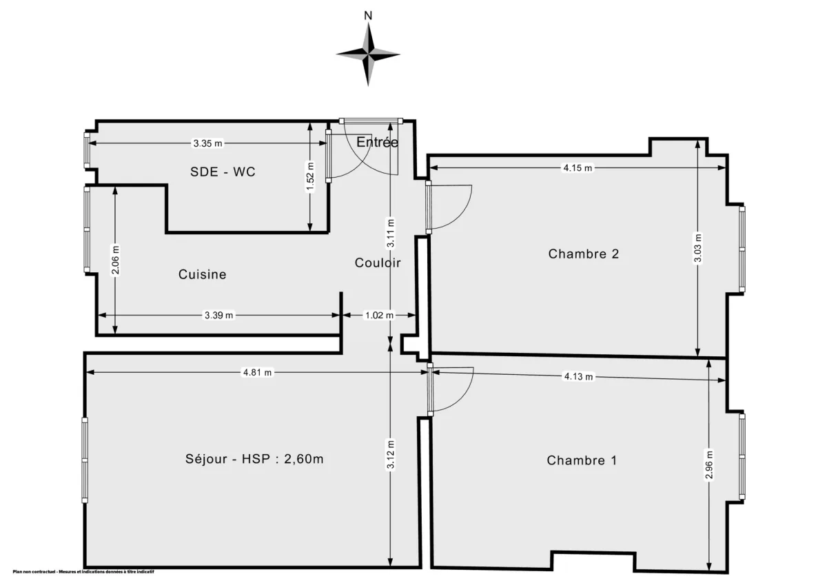 Appartement de 51.0 m² à Montrouge