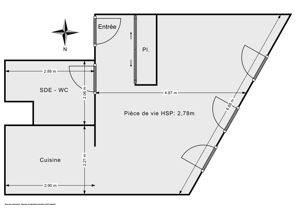 Appartement de 35.0 m² à Pantin