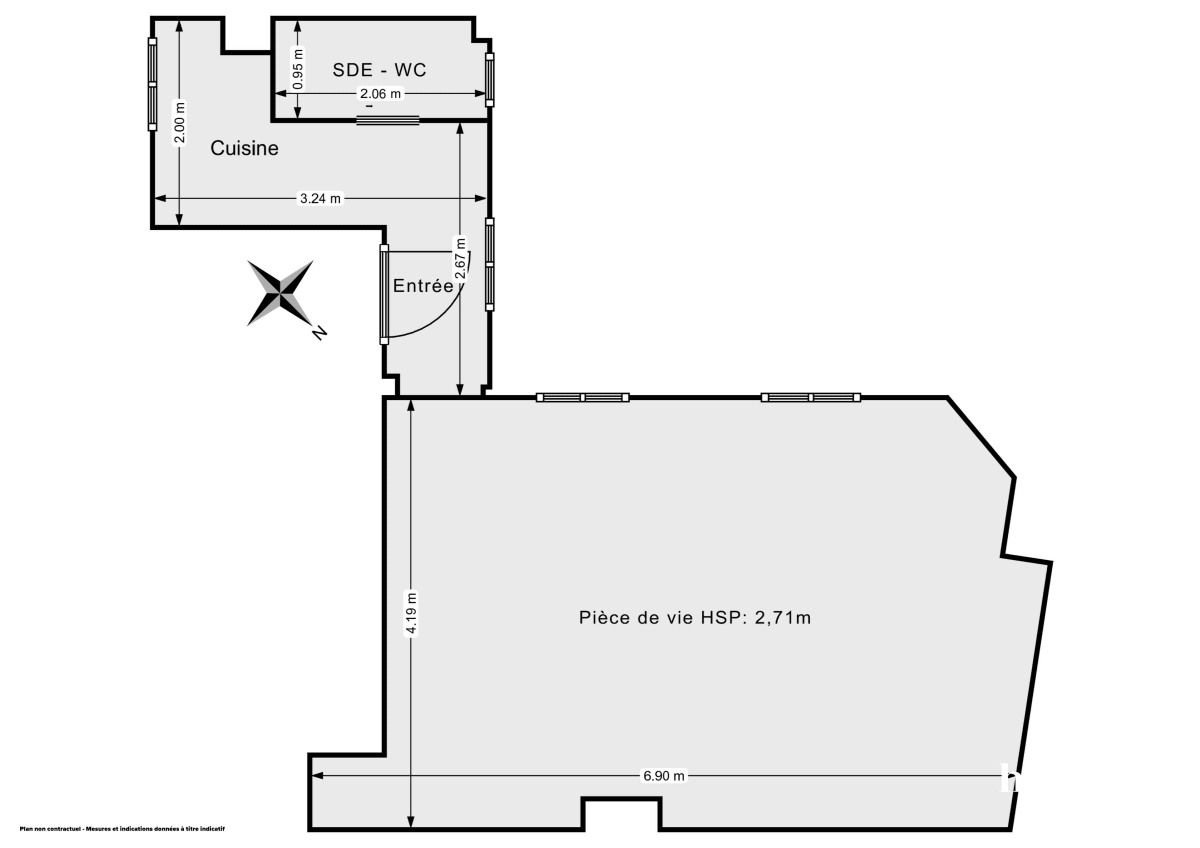 Appartement de 33.0 m² à Paris