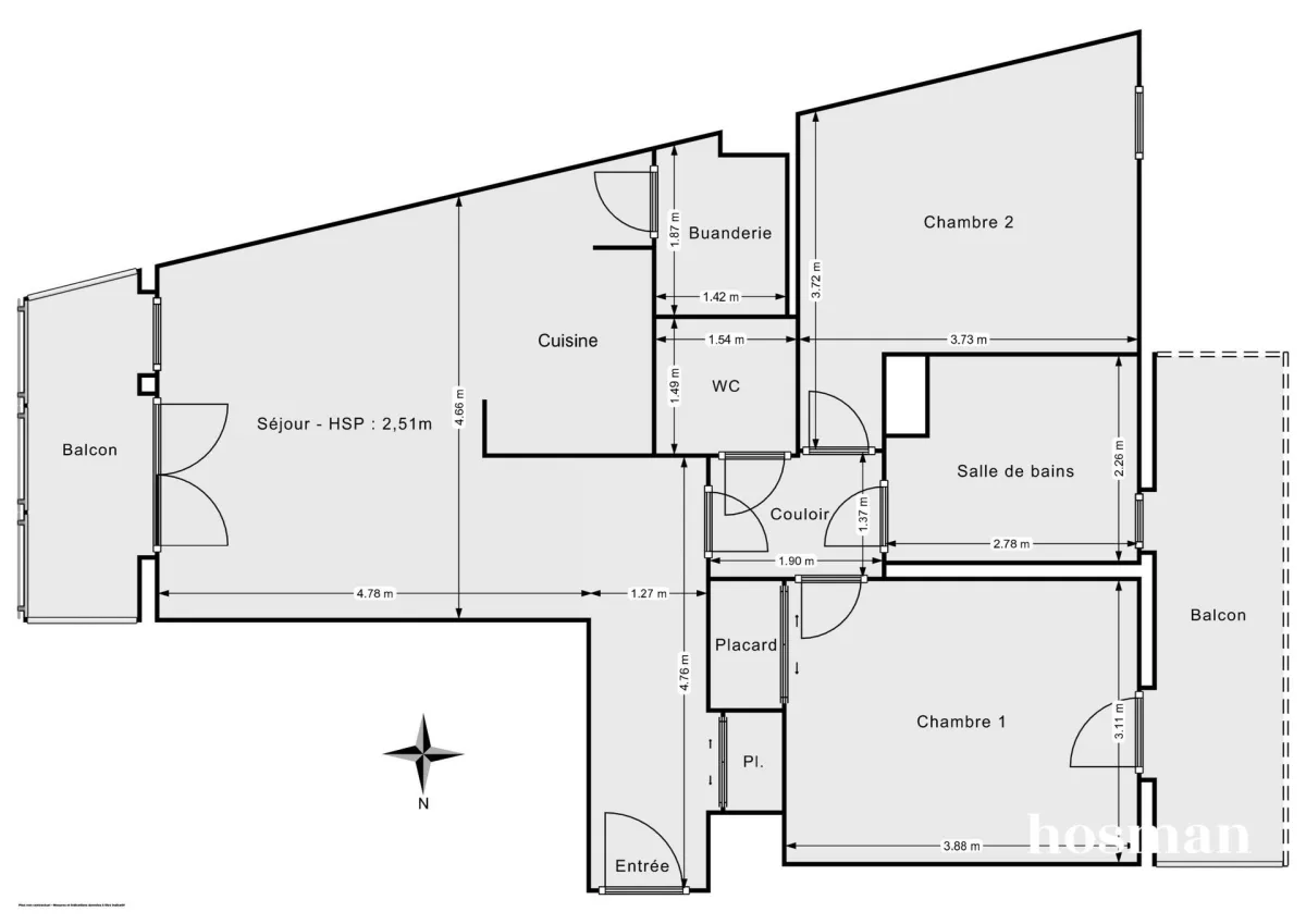 Appartement de 67.93 m² à Nantes