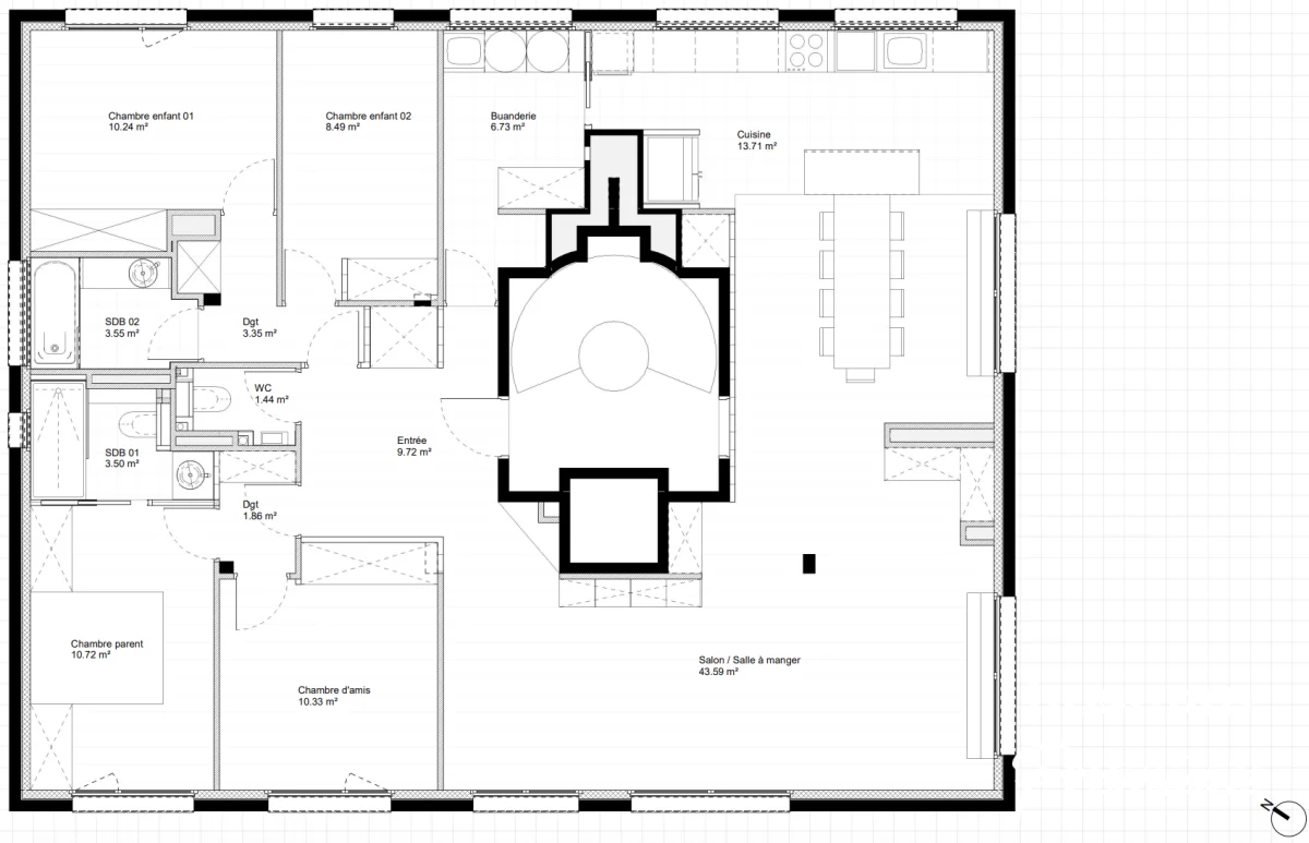 Appartement de 211.0 m² à Sèvres