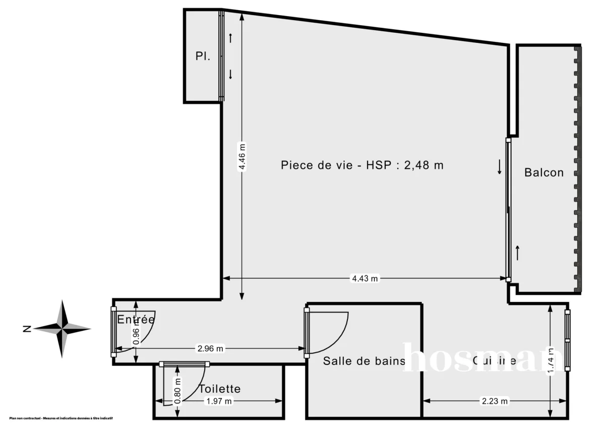 Appartement de 30.81 m² à Marseille